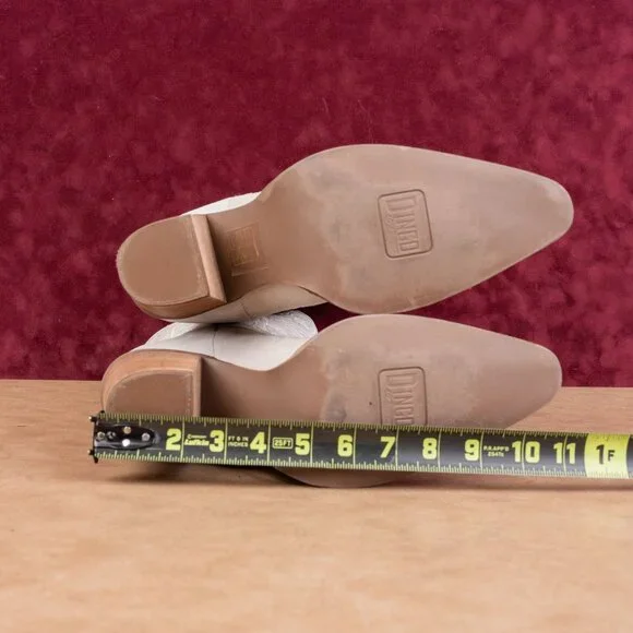 Dingo Women Evita Beige Suede Cowboy Western Party Knee Boots sz 10 - Picture 5 of 10